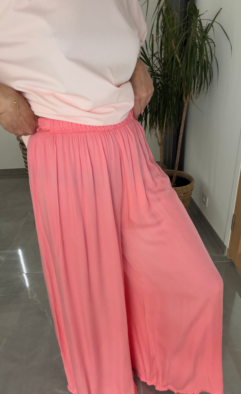 Pantalon Elza rose