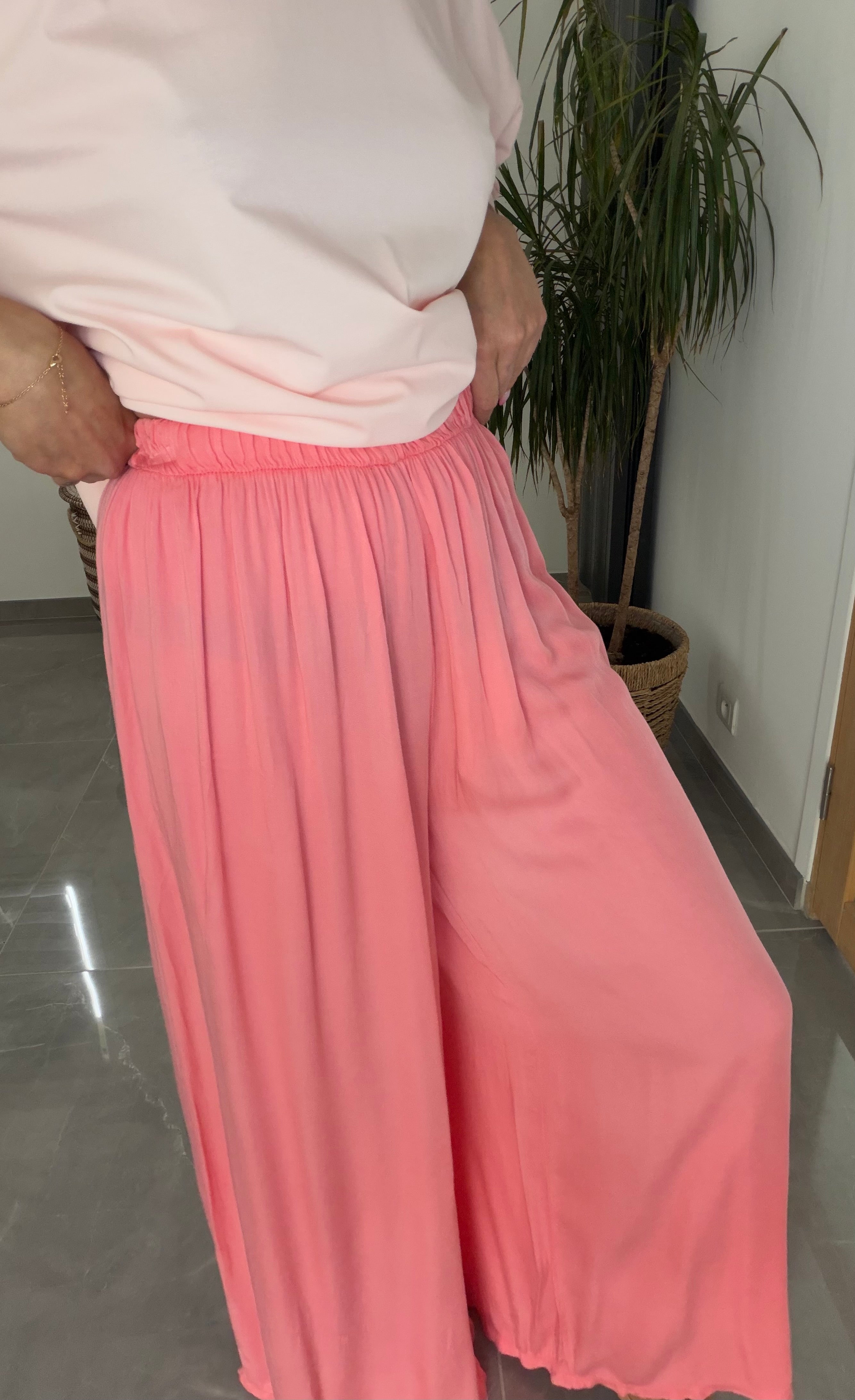 Pantalon Elza rose