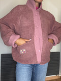 Veste réversible rose