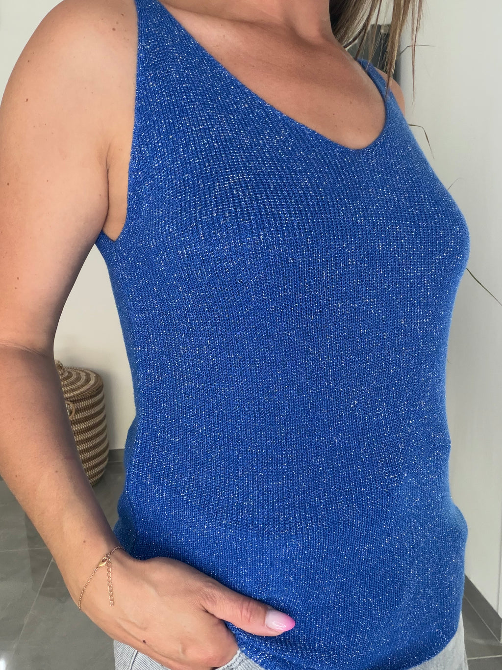 Top bleu roi