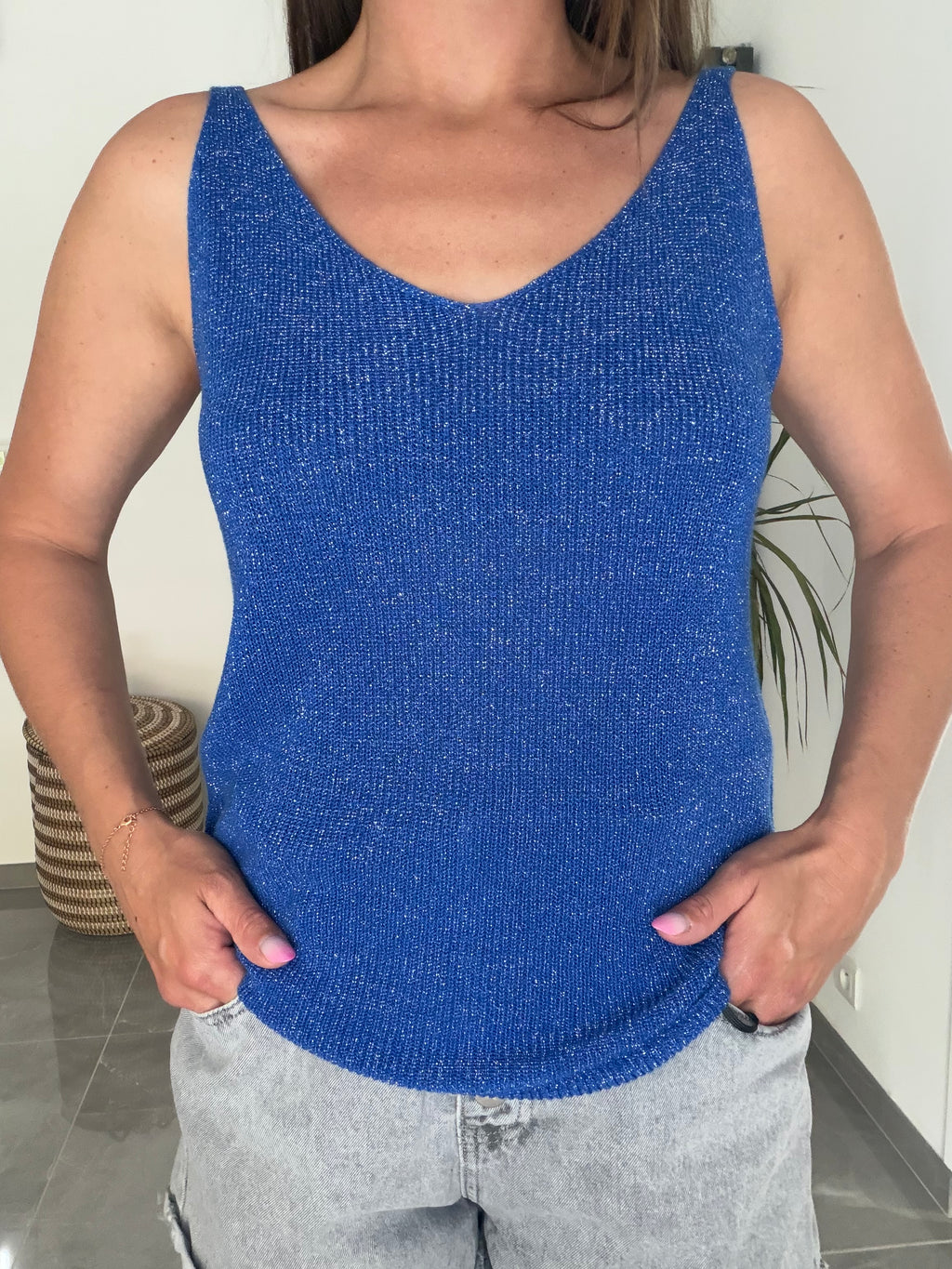 Top bleu roi