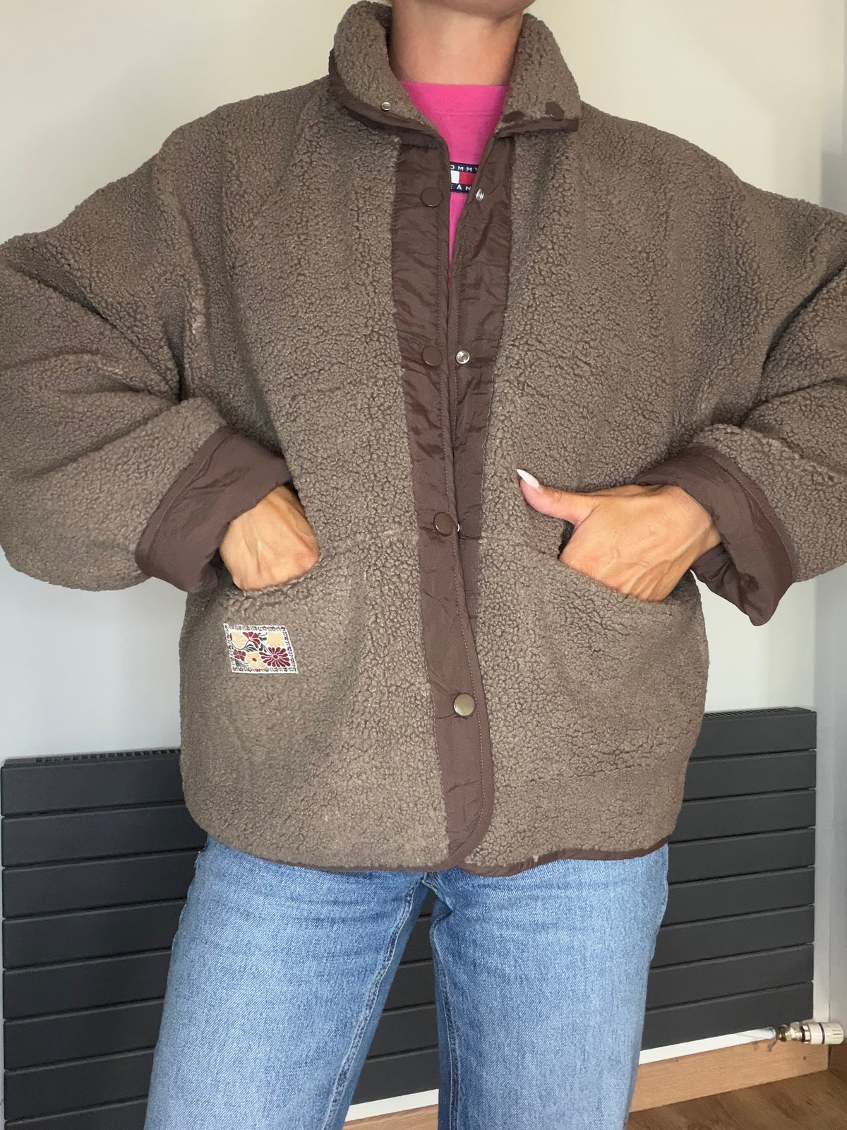 Veste réversible marron