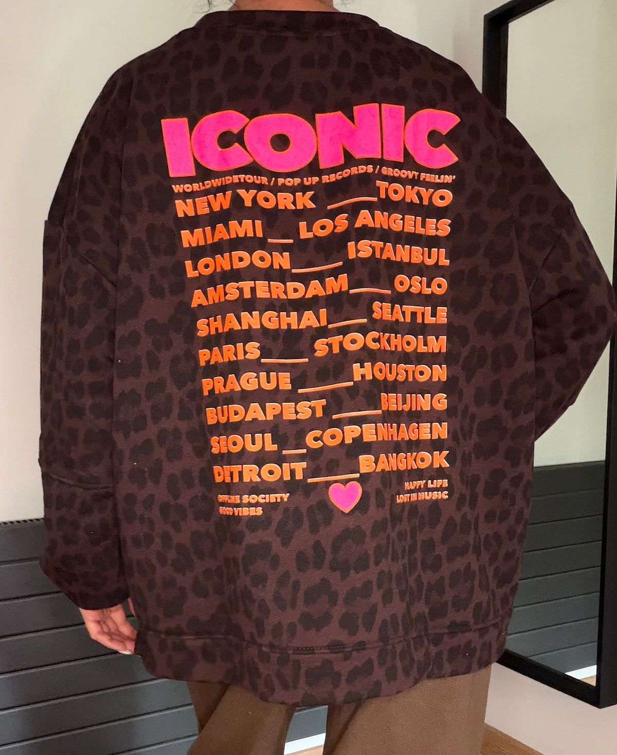 Sweat iconic léopard