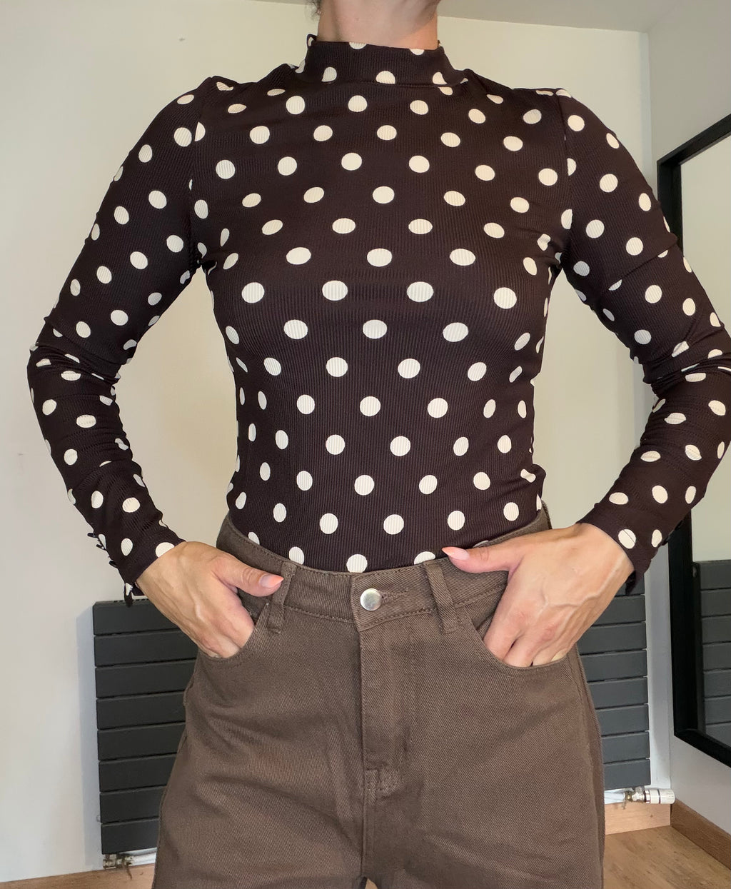 Top Elina marron