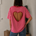T-shirt cœur rouge