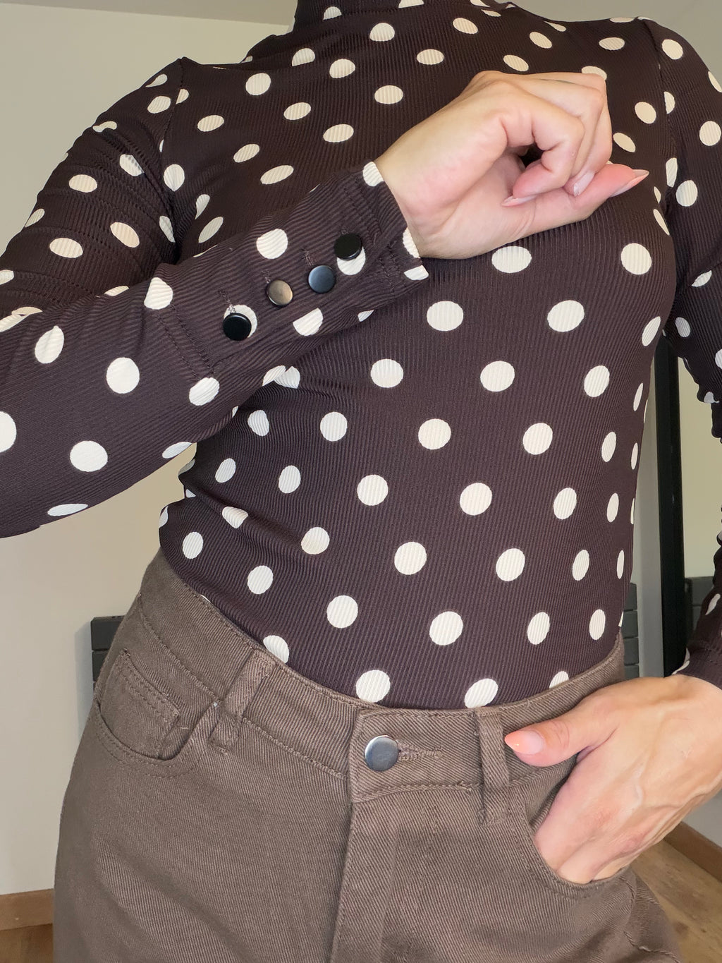 Top Elina marron
