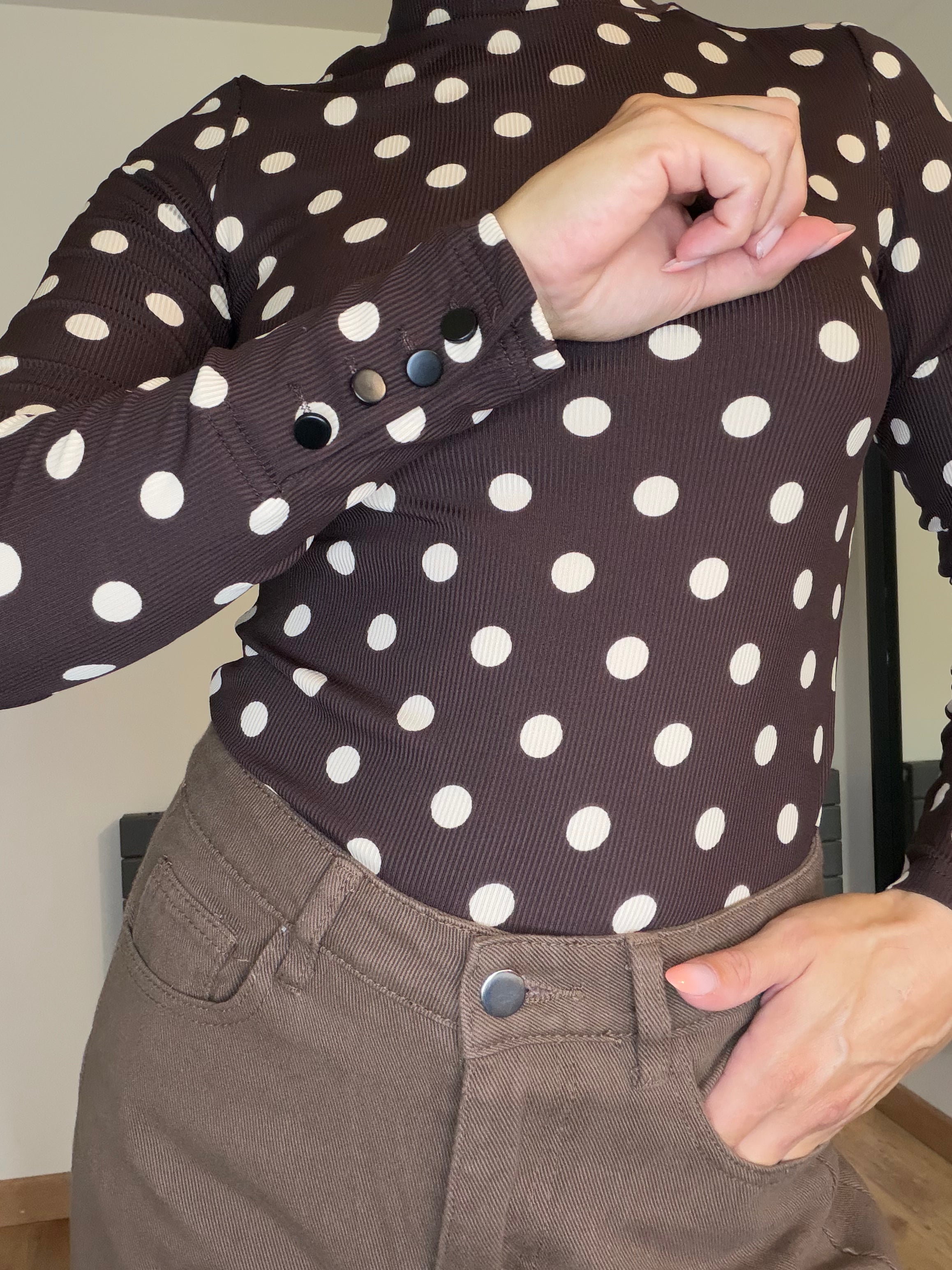 Top Elina marron