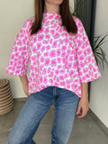 T-shirt léopard rose/violet