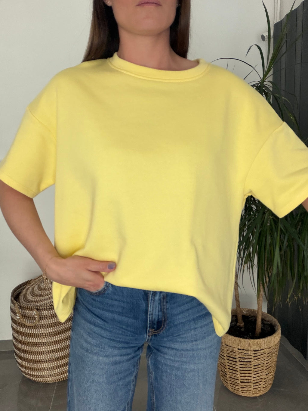 T-shirt iconic jaune