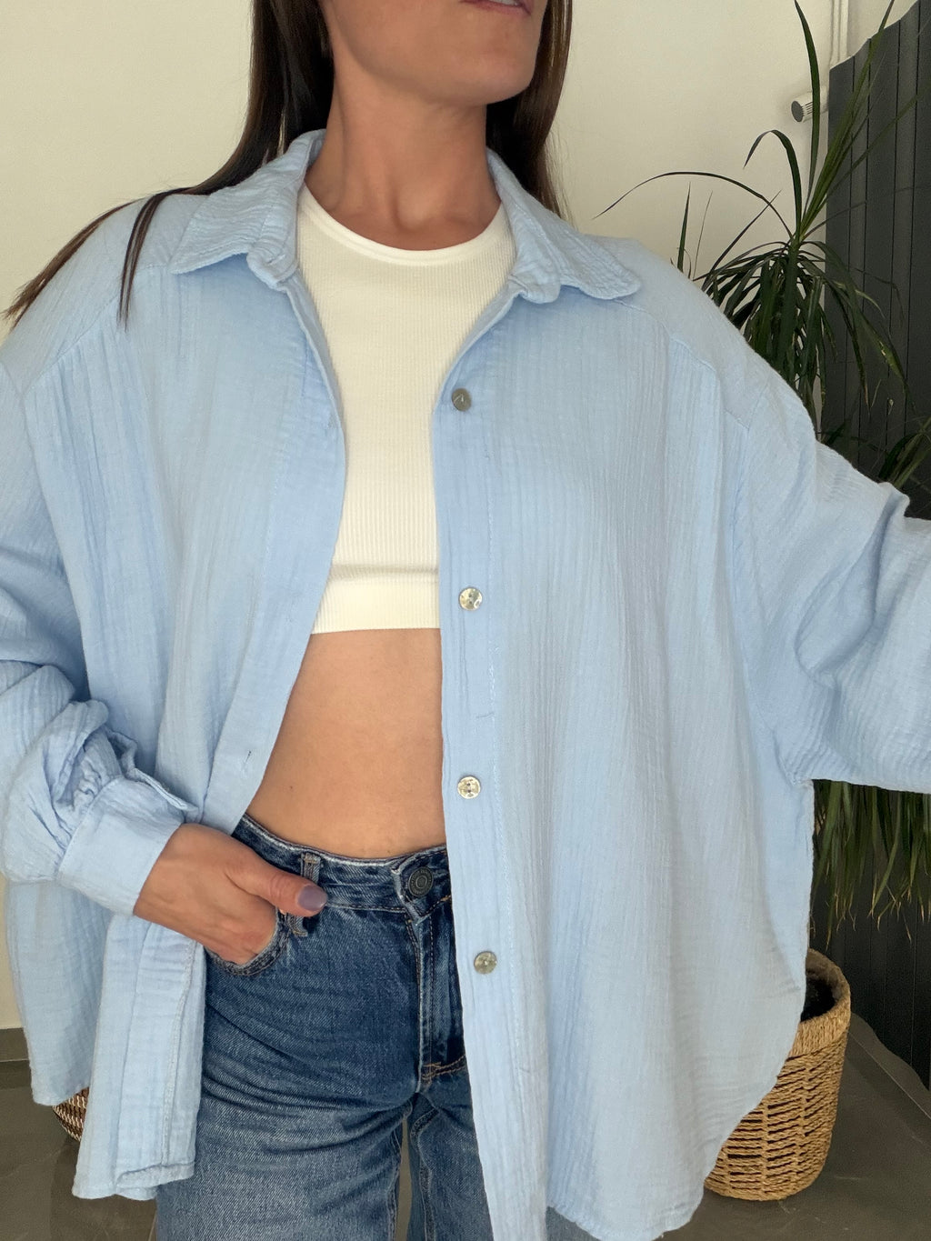 chemise LEONIE bleu