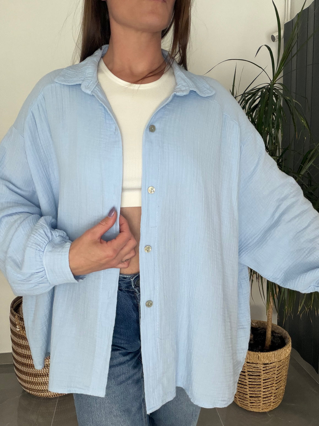 chemise LEONIE bleu