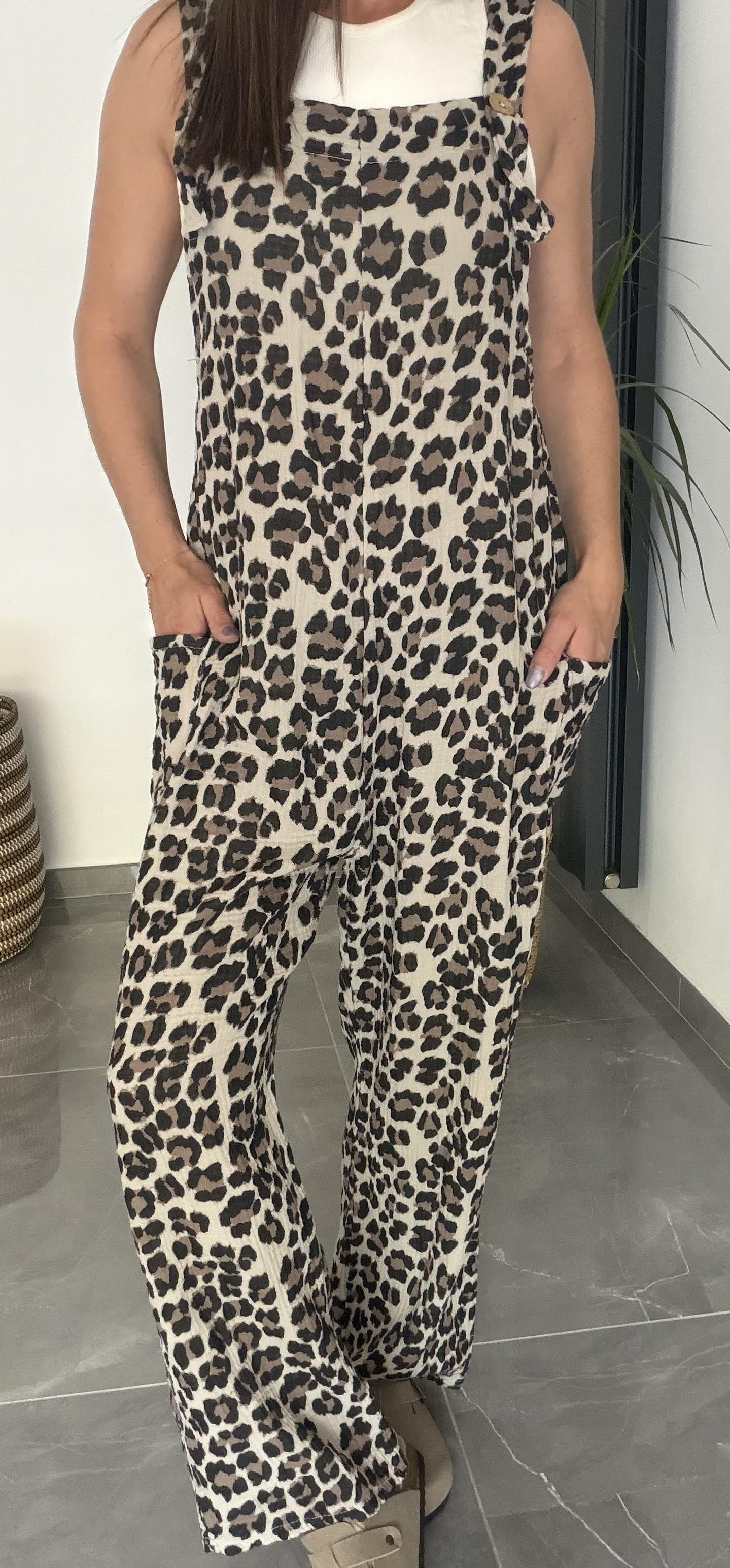 salopette leopard