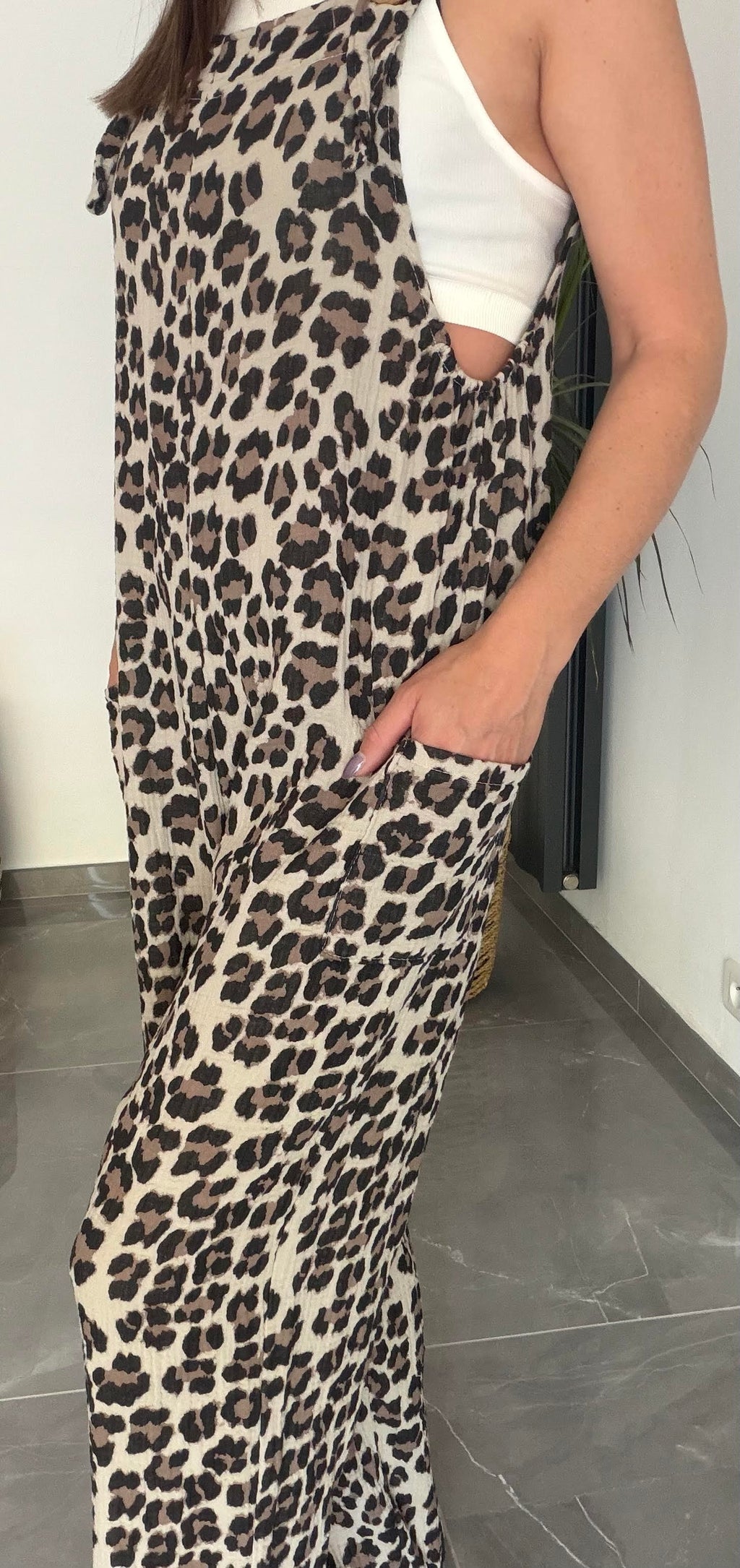 salopette leopard