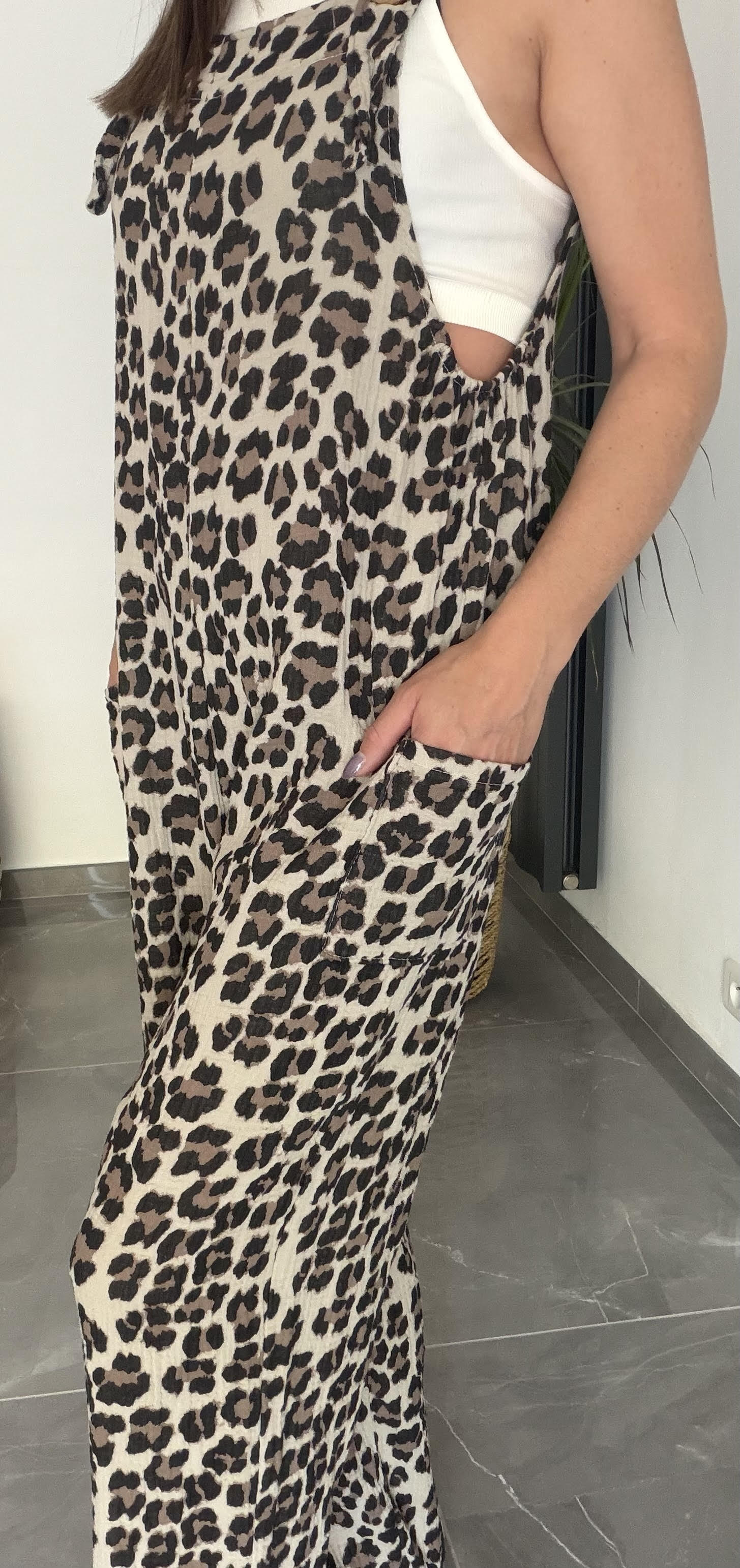 salopette leopard